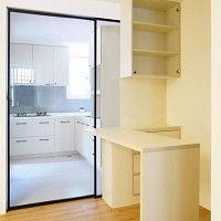 vv玻璃隔間彰化居家客廳玻璃拉門