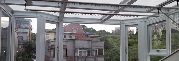 台中隔音窗外框上支下台結構示意圖