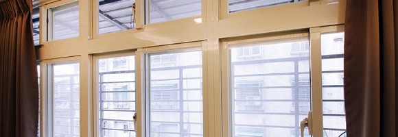 台中隔音窗橫拉窗大勾小勾結構特寫